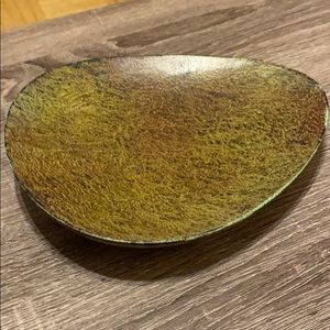 Brown stone serving dish